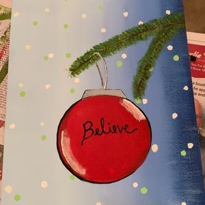 Hand painted wall art